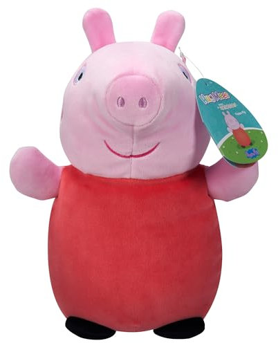 Squishmallows SQPP00004 - Peppa Pig HugMees, offizielles Kelly Toys Plüsch, superweiches Kuscheltier
