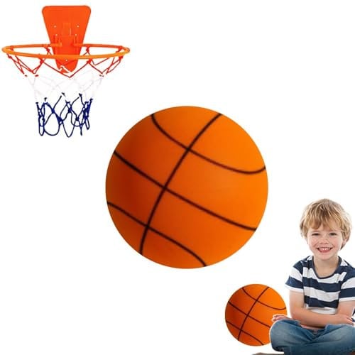 Shuangliao Silent Basketball, Bouncing Mute Ball, High Density Elastic Mute Bouncing Ball, Größe7 Leises Basketball Dribbling Für Den Innenbereich, for Various Indoor Practice Activities