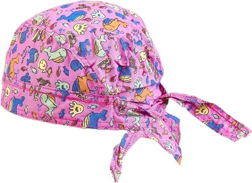 EMMEBi Bandana für Kinder Meer, Baumwolle leicht (Rosa Wal)