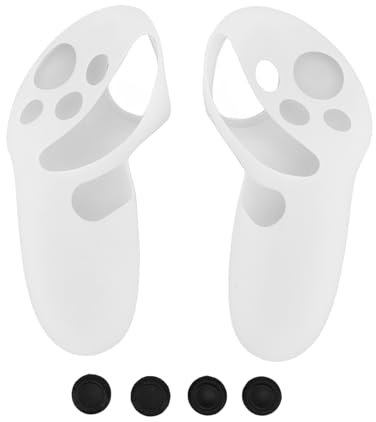 Controller-Griffe-Abdeckung für Meta 3, Silikon-VR-Controller-Griffe, Schutzhülle mit Joystick-Abdeckung für 3 VR-Zubehör