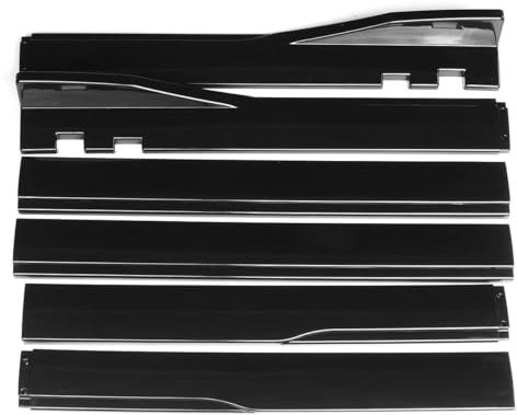 Auto Seitenschweller Für SEAT Für Leon FR 5F MK1 MK2 MK3 MK3.5 MK4 MK5 Für Ibiza 6J 6L Auto Seite Rock Verlängerung Rocker Platte Lip Separator Stoßstange Auto Seitenschweller Spoiler(2m Black)