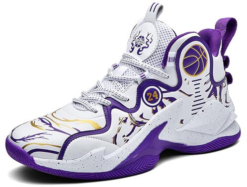 Scarpe da Basket da Uomo Scarpe Sportive Scarpe da Basket Leggere per Ragazzi Scarpe da Basket Fitness Outdoor(37 EU, Z01)