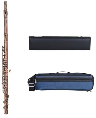 Querflöten Professionelle Flöte 16-Loch-Flöte C-Klappenflöte(Red bronze)