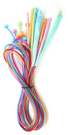 Hochwertiges Afghanisches Tunesisches Häkelnadelset mit Kabel Zum Weben von Teppichen – Stabile ABS-Kunststoff-Stricknadeln in 12 Größen für Anfänger und Profis