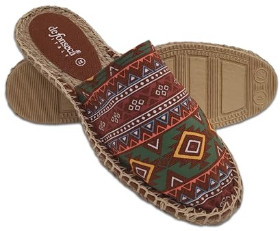 Meravigliosi Sabot in Stile Provenzale, Ciabatte da Donna Estive Chiuse Davanti, Eleganti Sandali Espadrillas in Corda (Etnica, Sistema Taglie Calzature EU, Adulto, Donna, Numero, Media, 39)