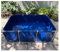 piscinas desmontables grandes Piscina elevada de acero rectangular de alta resistencia, piscina familiar/de cría al aire libre, diseño plegable, resistente a la intemperie y fácil de guardar.(6.6x3.3x