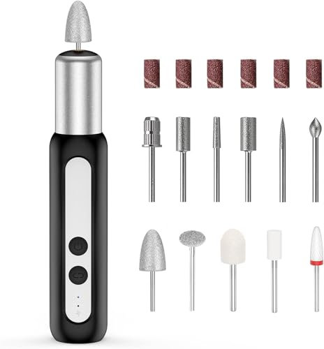 Electric Nail Drill, USB Electric Machine for Acrylic Nail Kit, Portable Electric Nail File Polishing Tool Manicure Pedicure for Home Salon