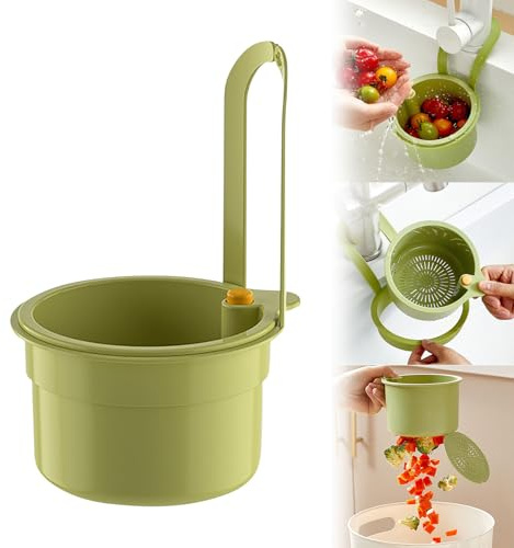 Sieb für Spülbecken, Snap-Button Spülbecken Sieb Wasserhahn Hängend, Abnehmbare silikon Waschbecken sieb, für Waschen/Organizer in Küche, Waschbecken Sieb Küchensieb