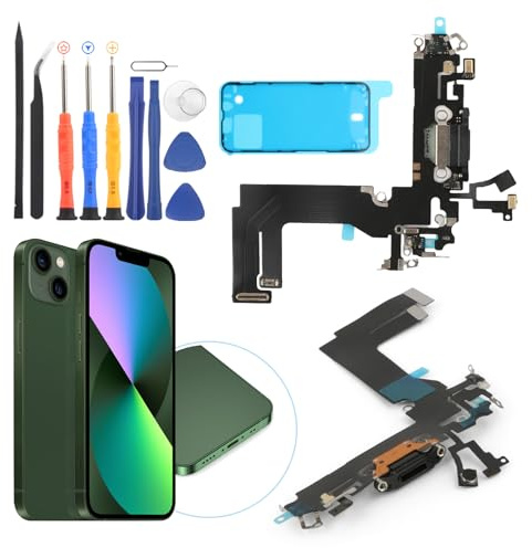 Connettore Ricarica per iPhone 13 Mini Dock Connettore per iPhone 13 Mini A2399 A2176 A2398 2400 Charging di Ricambio Presa di Cavo Flessibile con Strumenti