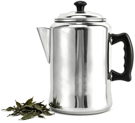 Bollitore per tè 3L, bollitore per caffè in alluminio Bollitore per acqua calda per tè e acqua calda con beccuccio a forma di V Conduzione rapida del calore per casa da campeggio