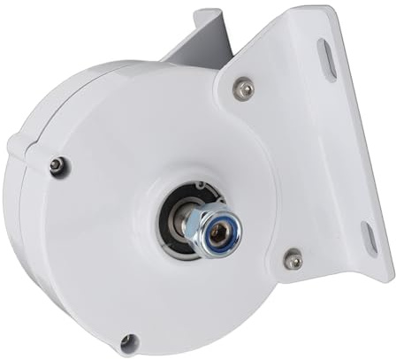 BAFOVY Generador de CA Trifásico, Generador Síncrono de Imán Permanente de Doble Eje de 12 V, Aleación de Aluminio y Acero Al Carbono, con Base, para Usuarios de Turbinas Eólicas Verticales u (200W)