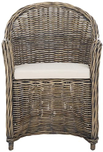 Safavieh Home Collection Callista Yellow Wicker Club Chair