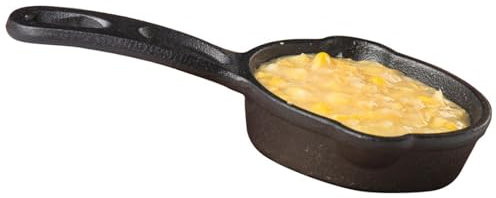 TableCraft Products CW30124 Cast Iron Mini Round Skillet 55 x 8 Inches Diameter (103 x 8 inches with Handle) x 11 x 4 inches D, 1.25 inches Height, 3.125 inches Width, 10.375 inches Length