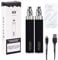 E-Cigarettes Battery Kit Discoball Authentic GS Ego II Rechargeable Battery and USB Charging Cable for 510 Thread Vape Pen Nicotine Free (Black, 2200mAh, 2 PCS)