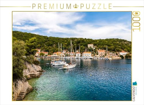 CALVENDO Puzzle Marina Kioni, Ithaka | 1000 Teile Lege-Größe 64 x 48 cm Foto-Puzzle für glückliche Stunden