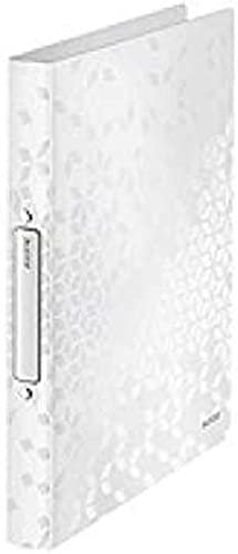 Leitz WOW Ringbuch für bis zu 190 Blatt, A4, 25 mm Rückenbreite, 4 D-Ring Mechanik, Gelb, Kunststoff, WOW, 42580016