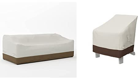 AmazonBasics - Copertura per Divano a 3 posti & s - Copertura Protettiva per sedie da Giardino Adirondack