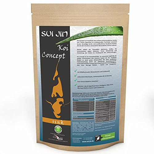 SUI JIN Teichprodukte Koi Concept Sink Superfood Koifutter Wachstum Farbe Futter (1kg)