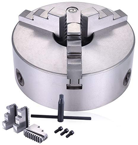 Metalldrehfutter K11-125 Drehfutter, 3-Backen Dreibackenfutter 125 Mm Selbstzentrierendes Drehfutter, Wendbar Metall Drehmaschine Zubehör