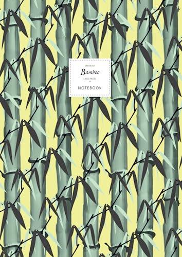 Bamboo Notebook - Lined Pages - A4 - Large: (Yellow Edition) Notebook 192 lined pages (A4 / 8.27x11.69 inches / 21x29.7cm)