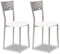 ASTIMESA SCPRBL Dos sillas de Cocina, Metal, Blanco, Altura de Asiento 45 cms