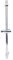 Barre de douche en acier inoxydable 66 cm avec support pour pommeau de douche réglable pour douchette Chromé
