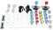 AMONIDA 8 Way Joystick Kit, 5 Pin 8 Way Joystick Fighting Stick 2 Player Arcade DIY Kit for Arcade Game Console