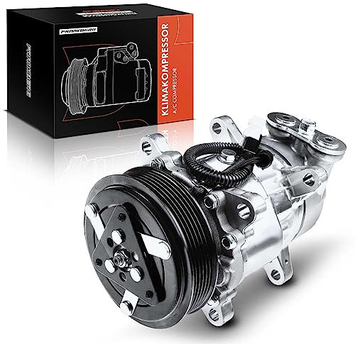 Frankberg Compressore dell'aria condizionata con frizione Compatibile con Clio IV BH Clio IV KH C3 I FC FN C3 Pluriel HB 206 2A/C 206 CC 2D 206 SW 2E/K 206 307 3A/C, compreso l'olio preconfezionato