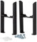 Milano Windsor Traditional Black 3 Column Radiator Floor Mounting Feet Kit