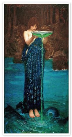 Circe Invidiosa Poster von John William Waterhouse 40 x 80 cm Wandbilder Wanddeko