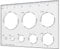 Hecfu 8 in 1 Router Jigs Template, Router Modelli per Lavorazione Del Legno Circle Key Inlay Template Decorativo