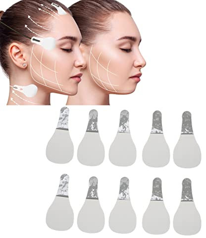 Cinta Estiramiento Facial Invisible, 60 Cintas Levantamiento de Rostro Forma de V Face Lift Tape Hilos Tensores Para La Cara, para arrugas faciales lifting piel flácida