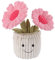Apricot Lamb Plüsch Pflanze Handnähte Sonnenblume Plüschtier Puppen Spielzeug Weich & Waschbar Geschenk für Kinder Baby Mädchen Junge Blume Rosa