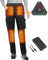 FERNIDA Heizhose für Damen, Softshell Heizhose mit 7,4-V-Akku Winterwarme Winddichte Outdoor Hose zum Wandern, Spazierengehen, Skifahren, Angeln und Arbeiten, 8 Beheizte Zonen, M