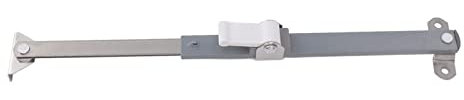 Bisagras de ventana abatible, aleación de aluminio telescópica, acero inoxidable, fuerte seguridad, fácil instalación, tapón de ventana para tienda (03)