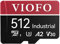 VIOFO 512GB Industrial Grade microSD Card, U3 A2 V30 High Speed Memory Card with Adapter, Support Ultra HD 4K Video Recording