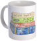 BAAROO Jane Austen Books Tasse à café en céramique 325 ml