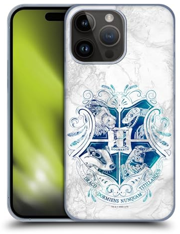 Head Case Designs Officially Licensed Harry Potter Hogwarts Aguamenti Deathly Hallows IX Hard Back Case Compatible With Apple iPhone 15 Pro Max