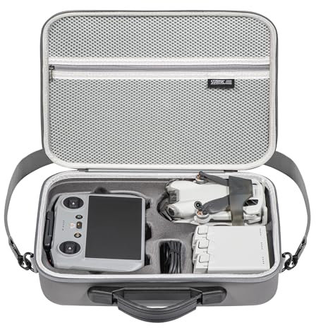 iEago RC Mini 4 Pro Tasche, Wasserdichte Tragetasche Aufbewahrungs Koffer Tragbare Reisetasche mit Tragegurt für DJI Mini 4 Pro mit DJI RC 2 Fly More Combo Zubehör