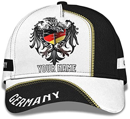 Golf Hüte Deutschland Nation Deutscher Adler Deutsche Flagge Basecap Washed Baseball Mütze Snapbacks Trucker Baseballcap Für Herren, Damen, Running
