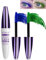 2 mascherine telescopiche blu verde 5D per eyelash, waterproof smudge-proof Long Lasting Colored Mascara Voluminous Curling Non-clump Mascara, False Lash Effect Extension Makeup, Cosplay Party Use