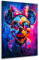 Kunstgestalten24 | Minnie Maus Abstrakt Comic Art Leinwand-Bild | Leinwandbild mit Echtholz-Keilrahmen | Wandbild Gemälde Kunst Art | Hochwertiger Kunstdruck | 30x40 mit 2cm Rahmentiefe