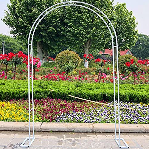 Blumengarten-Bogen-Spalier im Freien, Torbogen, Metall-Pergola-Laube, Hochzeitsdekoration, für Kletterpflanzen, Rosen, Reben, Stützregal