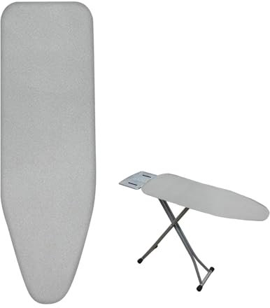 BRCYKRWY Universal-Bügelbrettbezug 120x40 Für Dampfbügelstation Dickes Polster, Hitzebeständig Universelle Passform Für Bügeltisch DampfdurchläSsig - BüGeltischbezug Bezug Bügelbrett (Color : Gray)
