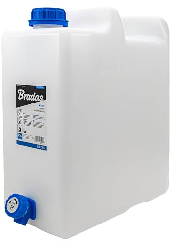Cost Wise drinking water carrier/jerry can for camping/caravaning/picnics with easy turn tap (15l)