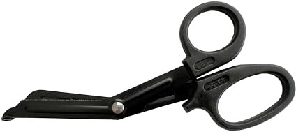 20x Erste-Hilfe Schere kniegebogen 15 cm schwarz matt Verbandschere Listerschere Rettungsschere