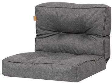 Bielik sitzkissen für Rattansessel 77x50 cm – Gartenmöbel Auflage, Polsterauflagen für Rattan Stuhl, Outdoor Ersatzpolster für PE Rattansessel, wasserdichtes Gartenpolster – dunkelgrau