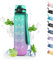 Trinkflasche Kinder, Trinkflasche 500ml, Trinkflasche Auslaufsicher mit Filter, Trinkflasche mit Zeitmarkierung, Leicht zu Reinigen, für Schule, Fitness, Büro, Outdoor, Yoga, Camping, Running, Rosa