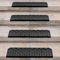 Spurtar 4er Set Gummimatte Treppenstufen Matten Antirutschmatte Treppenteppich Anti-Rutsch Stufenmatte Treppenteppich für Innen Outdoor Teppich Gummimatten 65 x 25cm
