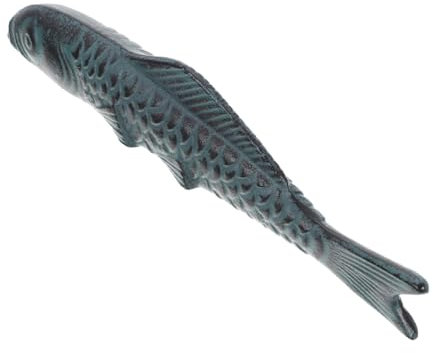 Kalligrafie Briefbeschwerer aus Gusseisen in Karpfenform